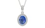 Sterling Silver Ceylon Blue Sapphire Pendant Limited Quality (P7)