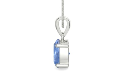 Sterling Silver Ceylon Blue Sapphire Pendant Prime Quality (P10)
