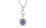 Sterling Silver Ceylon Blue Sapphire Pendant Prime Quality (P6)