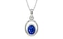 Sterling Silver Ceylon Blue Sapphire Pendant Rare Quality (P12)