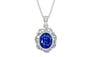 Sterling Silver Ceylon Blue Sapphire Pendant Rare Quality (P5)
