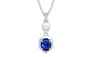 Sterling Silver Ceylon Blue Sapphire Pendant Rare Quality (P6)