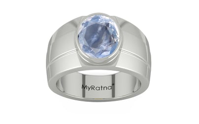 Sterling Silver Ceylon Blue Sapphire Ring Fine Quality (R1)