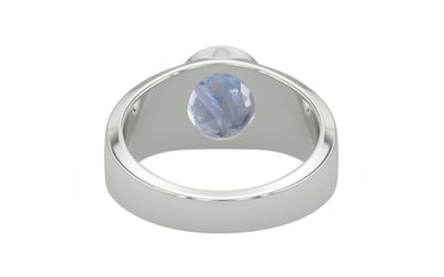 Sterling Silver Ceylon Blue Sapphire Ring Fine Quality (R10)