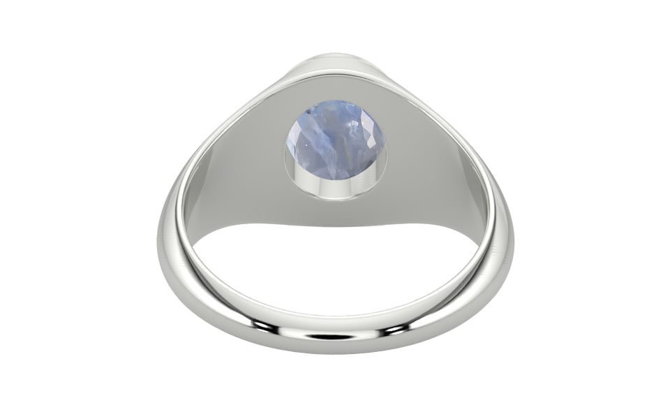 Sterling Silver Ceylon Blue Sapphire Ring Fine Quality (R12)
