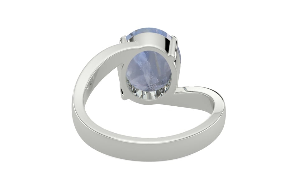 Sterling Silver Ceylon Blue Sapphire Ring Fine Quality (R2)