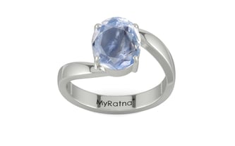 Sterling Silver Ceylon Blue Sapphire Ring Fine Quality (R2)
