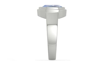 Sterling Silver Ceylon Blue Sapphire Ring Fine Quality (R3)