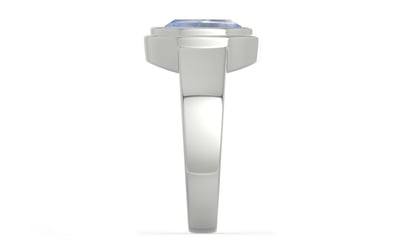 Sterling Silver Ceylon Blue Sapphire Ring Fine Quality (R3)