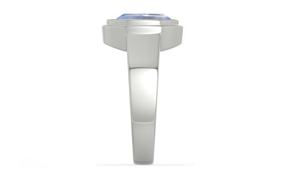 Sterling Silver Ceylon Blue Sapphire Ring Fine Quality (R3)