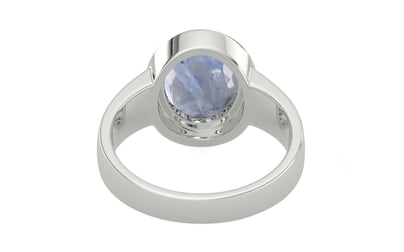 Sterling Silver Ceylon Blue Sapphire Ring Fine Quality (R3)