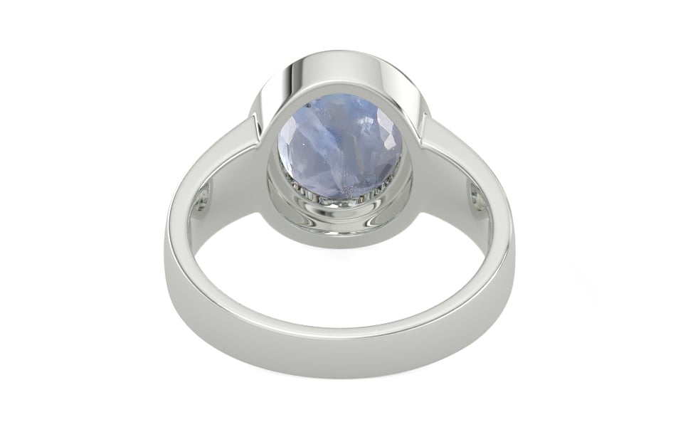 Sterling Silver Ceylon Blue Sapphire Ring Fine Quality (R3)