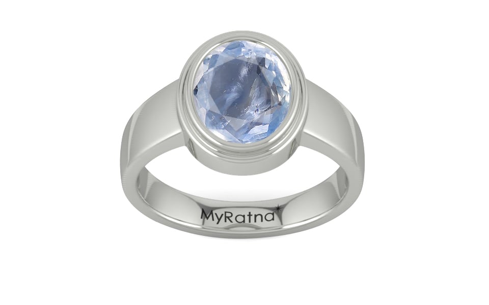 Sterling Silver Ceylon Blue Sapphire Ring Fine Quality (R3)