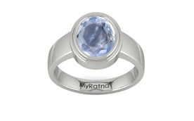 Sterling Silver Ceylon Blue Sapphire Ring Fine Quality (R3)