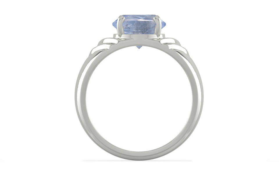 Sterling Silver Ceylon Blue Sapphire Ring Fine Quality (R4)