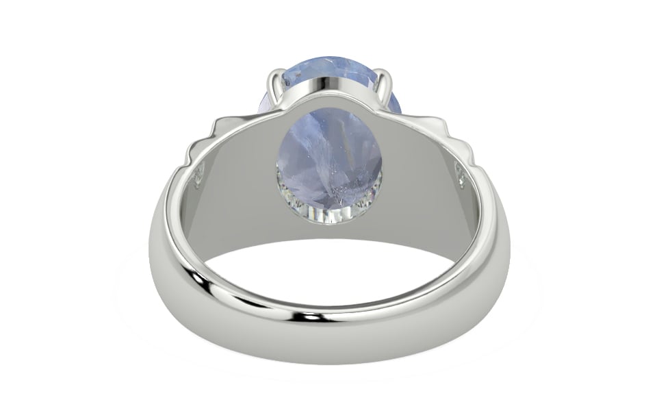 Sterling Silver Ceylon Blue Sapphire Ring Fine Quality (R4)