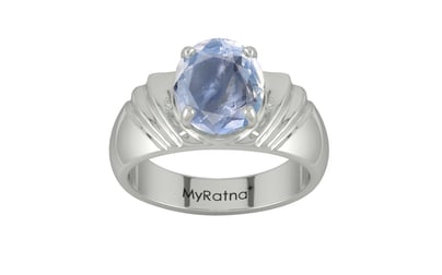 Sterling Silver Ceylon Blue Sapphire Ring Fine Quality (R4)