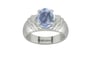 Sterling Silver Ceylon Blue Sapphire Ring Fine Quality (R4)