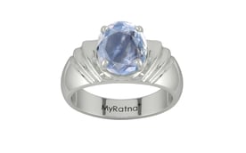 Sterling Silver Ceylon Blue Sapphire Ring Fine Quality (R4)