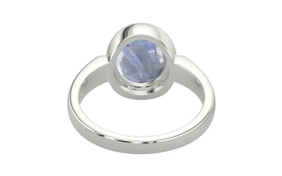 Sterling Silver Ceylon Blue Sapphire Ring Fine Quality (R6)