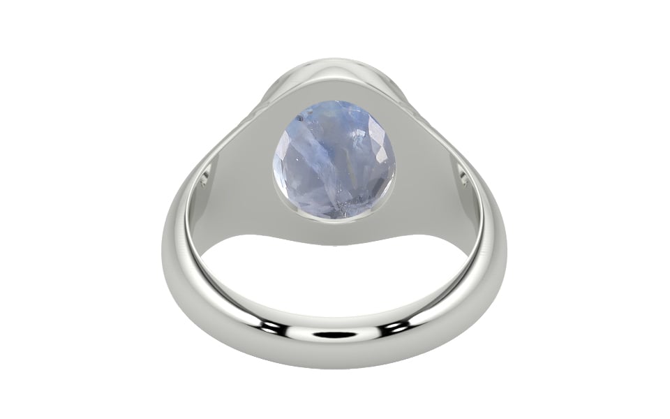 Sterling Silver Ceylon Blue Sapphire Ring Fine Quality (R7)