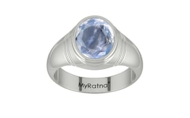 Sterling Silver Ceylon Blue Sapphire Ring Fine Quality (R7)