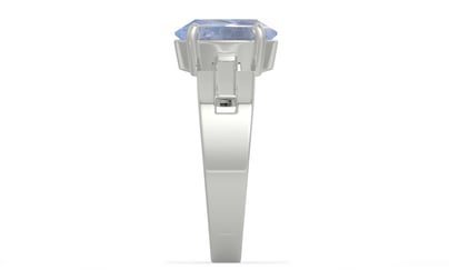 Sterling Silver Ceylon Blue Sapphire Ring Fine Quality (R8)