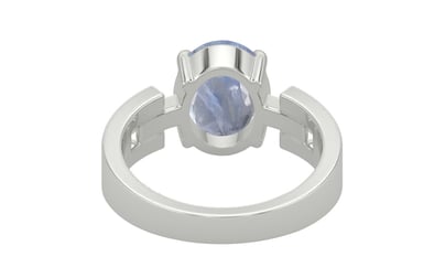 Sterling Silver Ceylon Blue Sapphire Ring Fine Quality (R8)