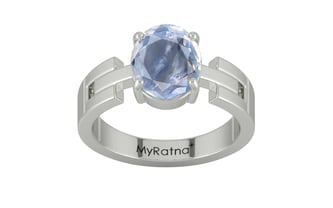 Sterling Silver Ceylon Blue Sapphire Ring Fine Quality (R8)