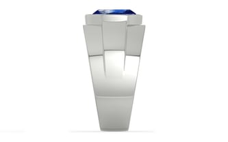 Sterling Silver Ceylon Blue Sapphire Ring Limited Quality (R1)