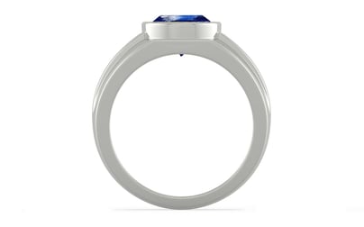 Sterling Silver Ceylon Blue Sapphire Ring Limited Quality (R1)