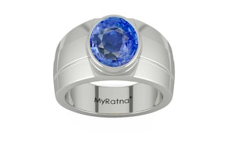 Sterling Silver Ceylon Blue Sapphire Ring Limited Quality (R1)