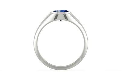Sterling Silver Ceylon Blue Sapphire Ring Limited Quality (R12)