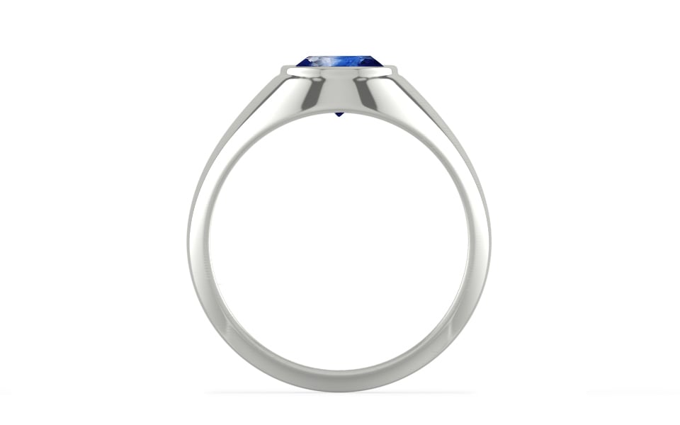 Sterling Silver Ceylon Blue Sapphire Ring Limited Quality (R12)