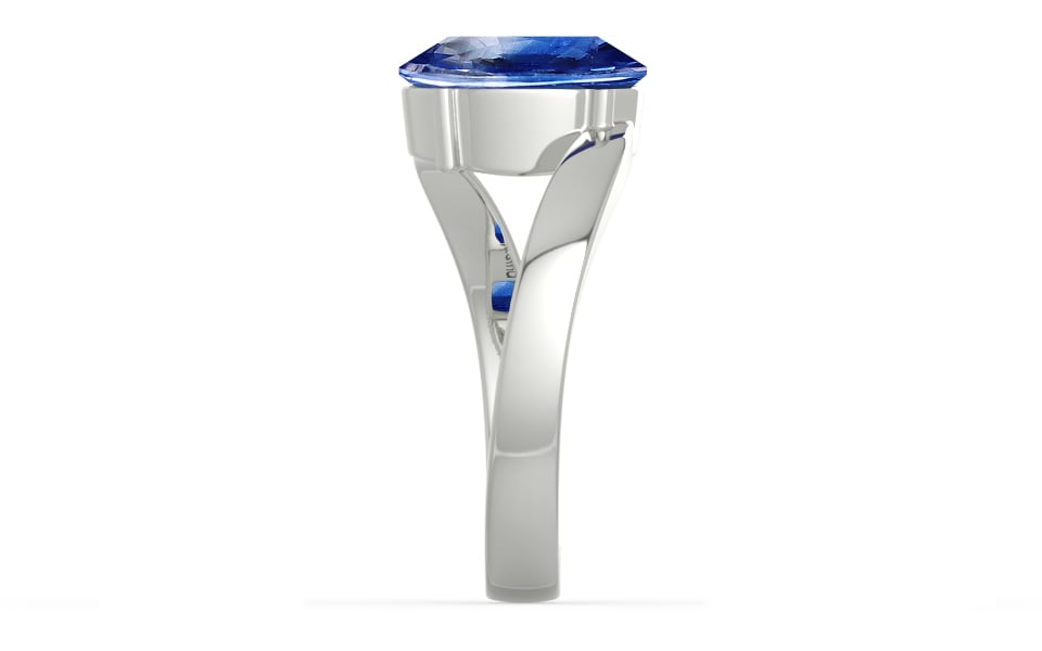 Sterling Silver Ceylon Blue Sapphire Ring Limited Quality (R2)