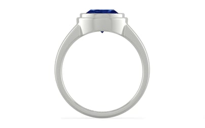 Sterling Silver Ceylon Blue Sapphire Ring Limited Quality (R3)