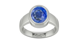 Sterling Silver Ceylon Blue Sapphire Ring Limited Quality (R3)