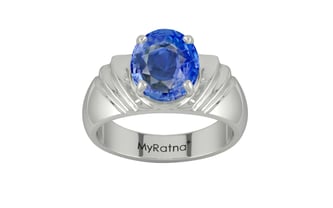 Sterling Silver Ceylon Blue Sapphire Ring Limited Quality (R4)