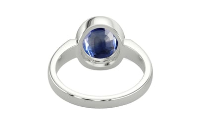 Sterling Silver Ceylon Blue Sapphire Ring Limited Quality (R6)