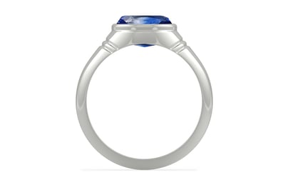 Sterling Silver Ceylon Blue Sapphire Ring Limited Quality (R7)
