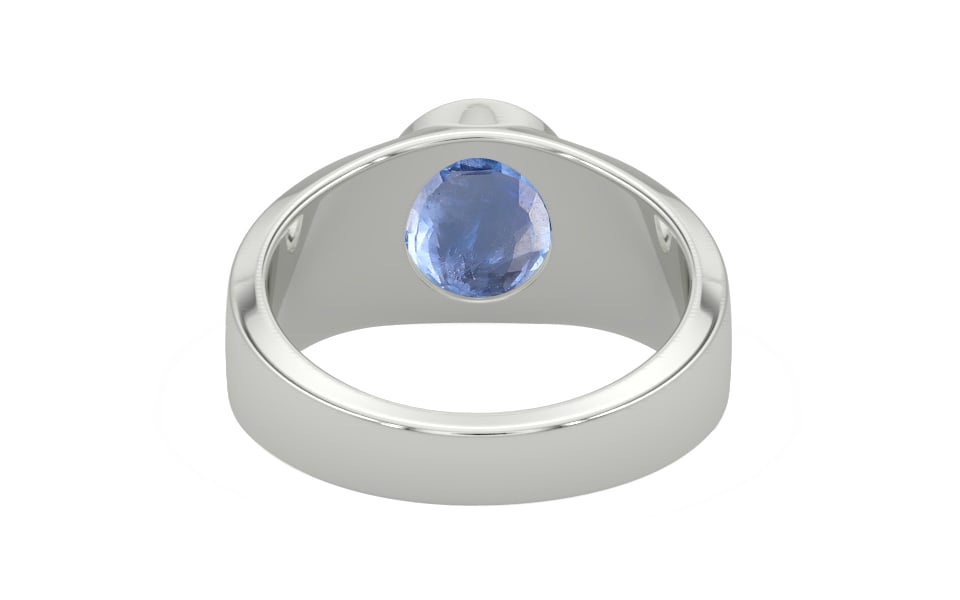 Sterling Silver Ceylon Blue Sapphire Ring Prime Quality (R10)