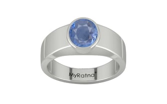 Sterling Silver Ceylon Blue Sapphire Ring Prime Quality (R10)