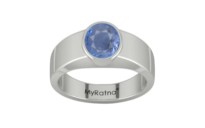 Sterling Silver Ceylon Blue Sapphire Ring Prime Quality (R10)