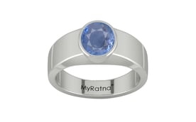 Sterling Silver Ceylon Blue Sapphire Ring Prime Quality (R10)