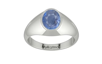 Sterling Silver Ceylon Blue Sapphire Ring Prime Quality (R12)