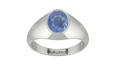 Sterling Silver Ceylon Blue Sapphire Ring Prime Quality (R12)