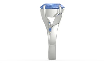 Sterling Silver Ceylon Blue Sapphire Ring Prime Quality (R2)