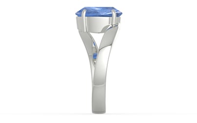 Sterling Silver Ceylon Blue Sapphire Ring Prime Quality (R2)