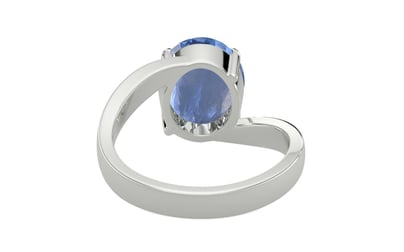 Sterling Silver Ceylon Blue Sapphire Ring Prime Quality (R2)