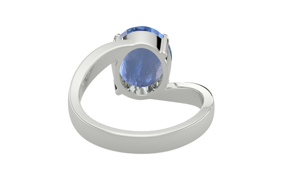 Sterling Silver Ceylon Blue Sapphire Ring Prime Quality (R2)